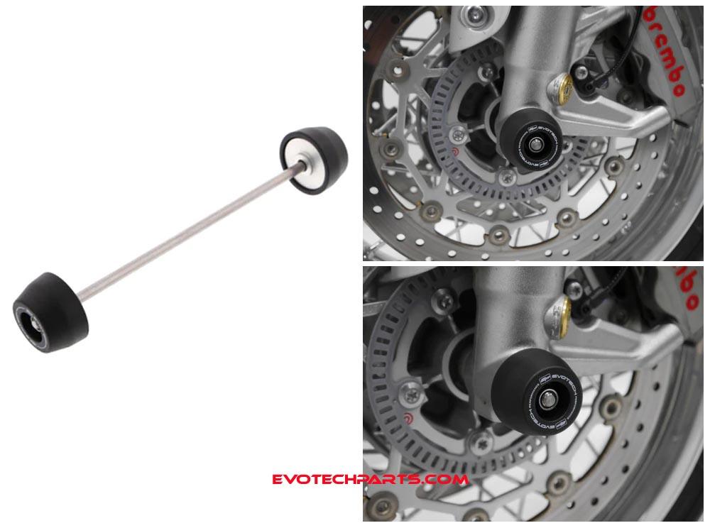 Triumph Speed Twin / Scrambler 1200 Vorderrad Achsprotektor von Evotech Performance